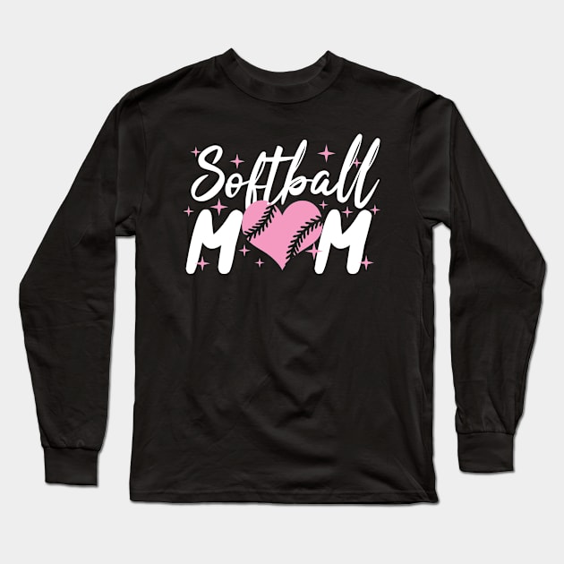 Softball Mom Long Sleeve T-Shirt by TheBestHumorApparel